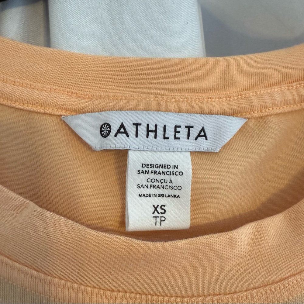 Athleta Sleeveless Crew Neck Athletic Tank Women’s XS Orange - Picture 2 of 9